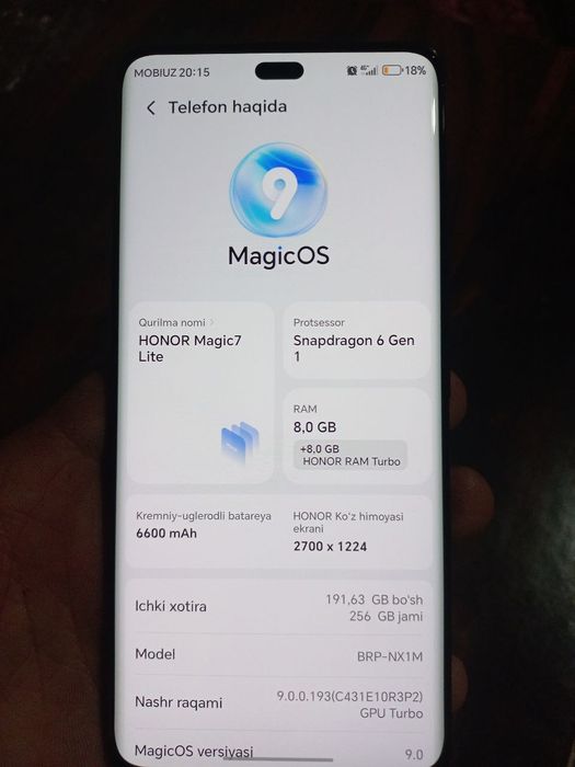 Honor magic 7 lite
