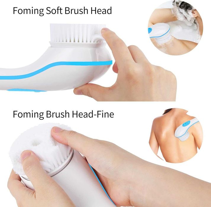 Perie de baie electrica 5 capete de curatare reincarcabila USB 35x9cm