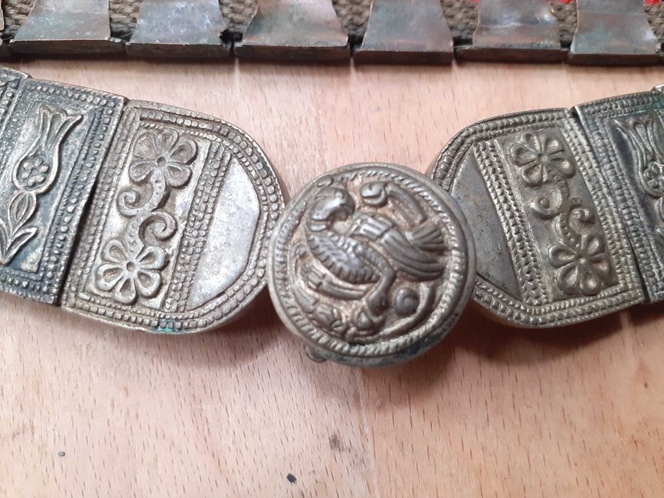 Стар автентичен възрожденски колан сребро сачан