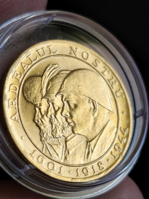 20 леи 1944 год, Кралство Румъния, злато тегло 6.55 гр,900/1000 (21.6к