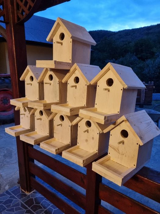 Căsuțe păsări din lemn