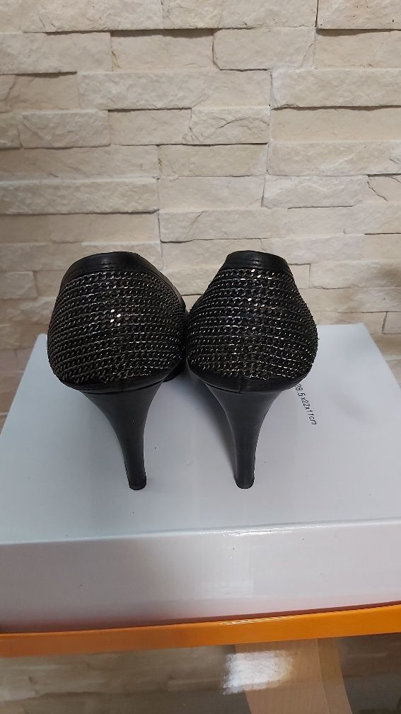Обувки на висок ток естествена кожа Paolo Botticelli