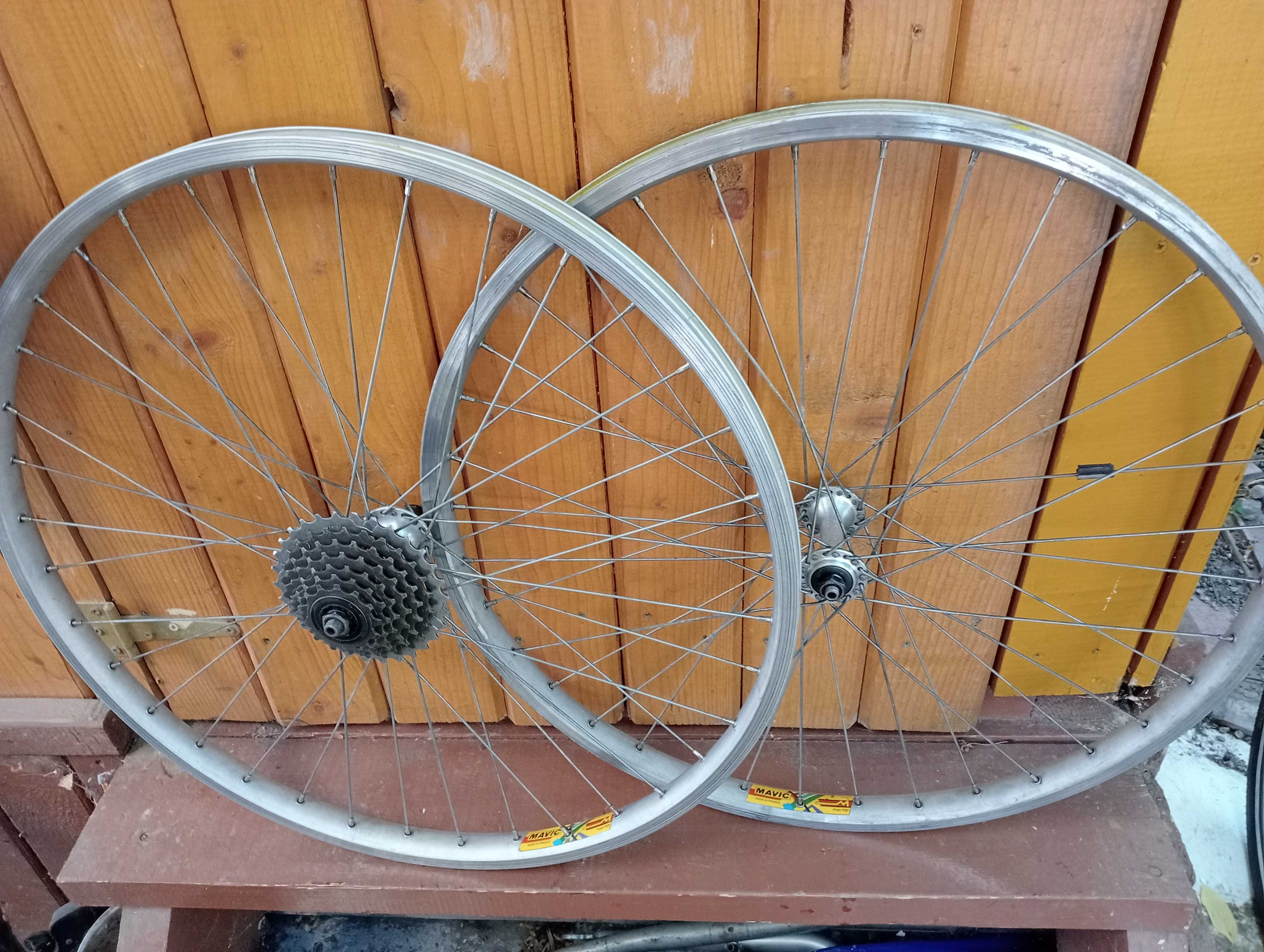 Set roti mtb 26 single speed  treking 28 jante duble butuci Shimano