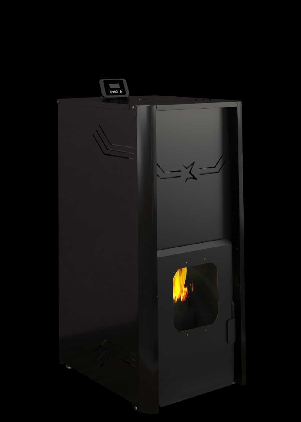 Пелетна камина с водна риза Firestar W15 - 15kW – модел 2023г.