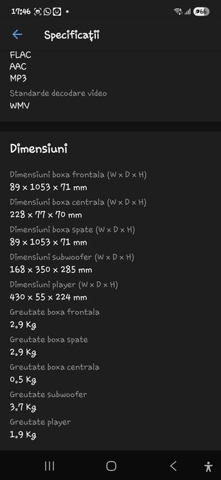 Sistem Home Cinema Samsung 5.1