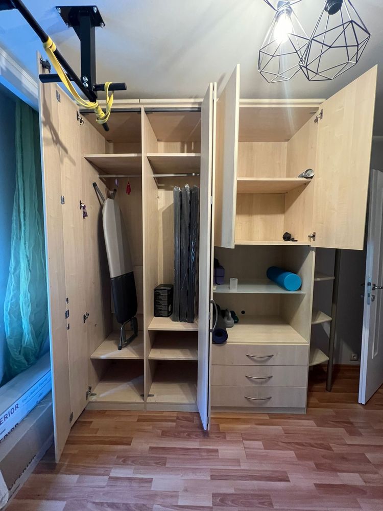 Dulap modular dormitor stejar