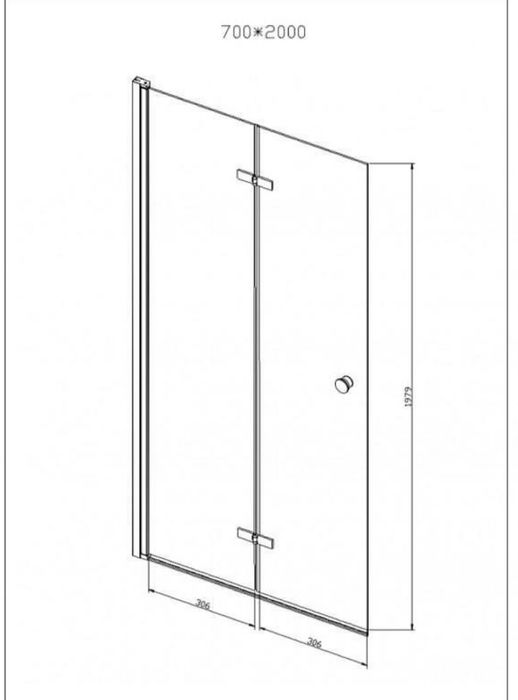 Подвижен параван ICS 114TR/70NANO, Inter Ceramic, 67-68х200см, 6мм