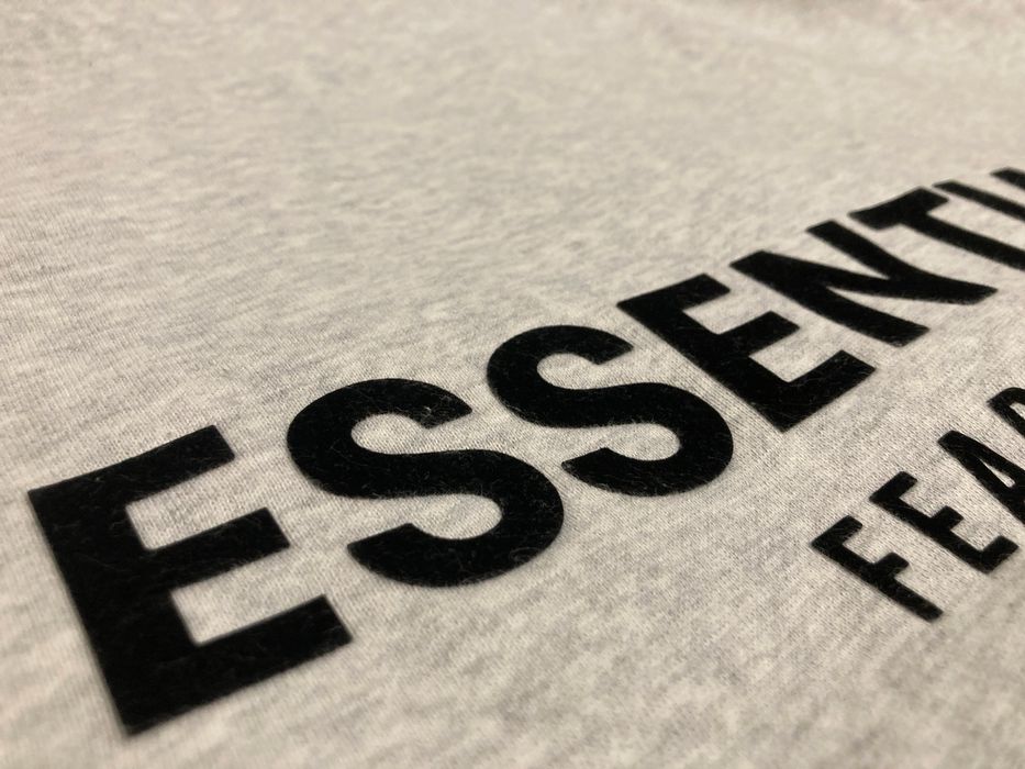 Essentials hoodie сиво