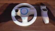 accesorii consola wii volan si suport nunchuk
