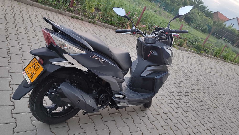 Sym Jet 14 – 50cc, 2023, 3000 km, albastru, USB, ca nou