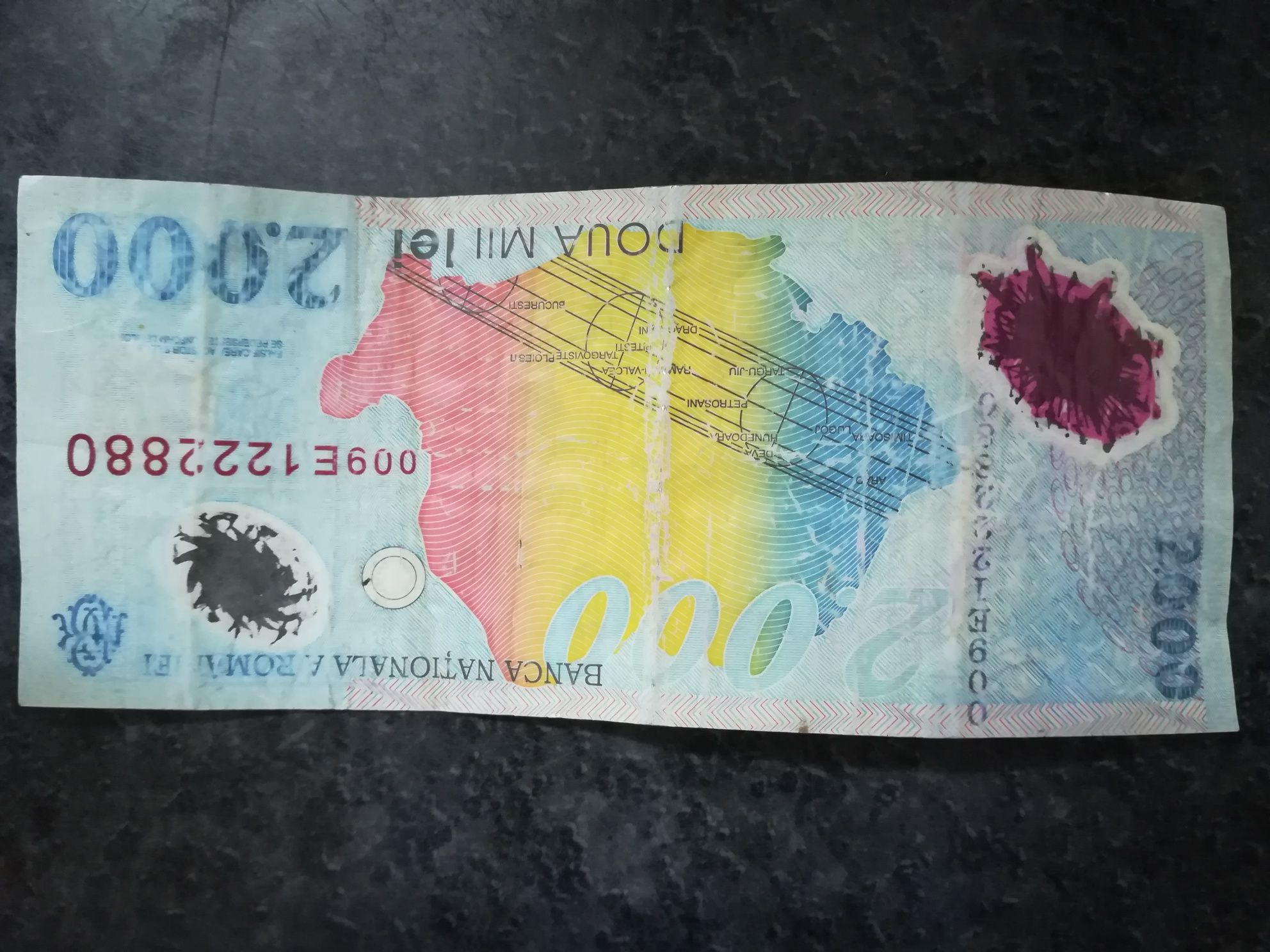 Bancnota 2.000 lei, editie 1999