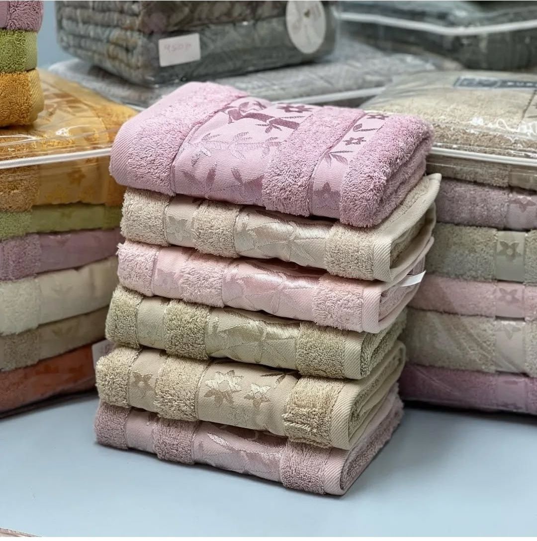 полотенец махровых для бани и лица, 100% хлопок