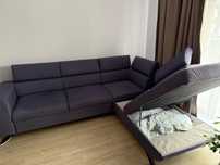 Canapea extensibila (coltar) gri