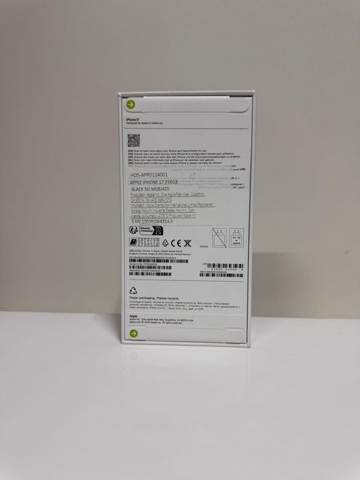 iPhone 17 - 256GB - Negru - Sigilat - Garantie