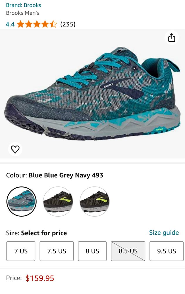 Маратонки BROOKS CALDERA 3 .Номер 43