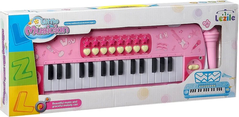 Детски синтезатор с микрофон