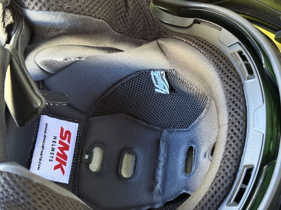 Casca moto M, SMK Flash Vision (flip-up) cu pin-lock si husa, ca noua