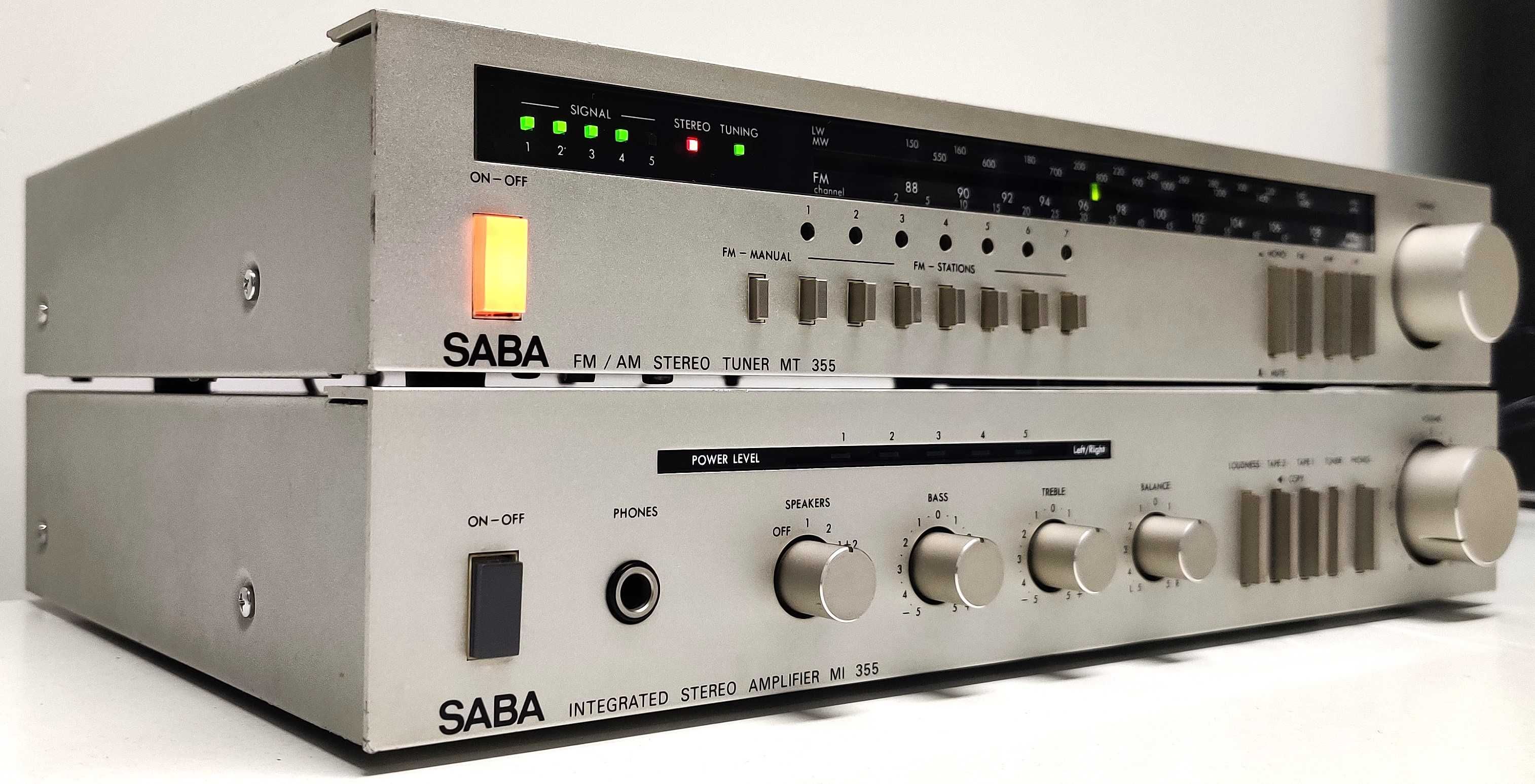 SABA MI 355 + MT 355 muzica stereo analog vintage