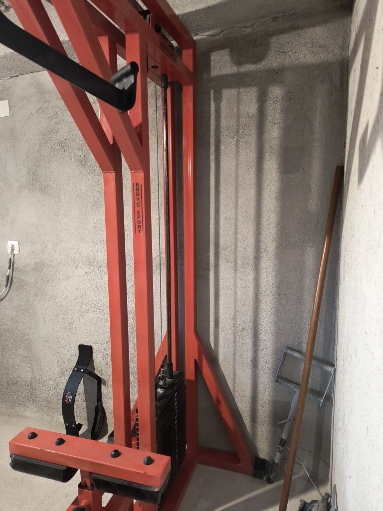 Скрипец горен, lat Machine - body sport
