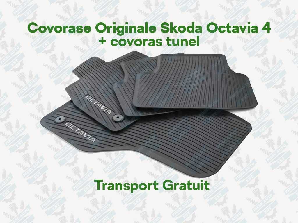 Covorase Originale Skoda Octavia 4 + covoras tunel + Transport Gratuit