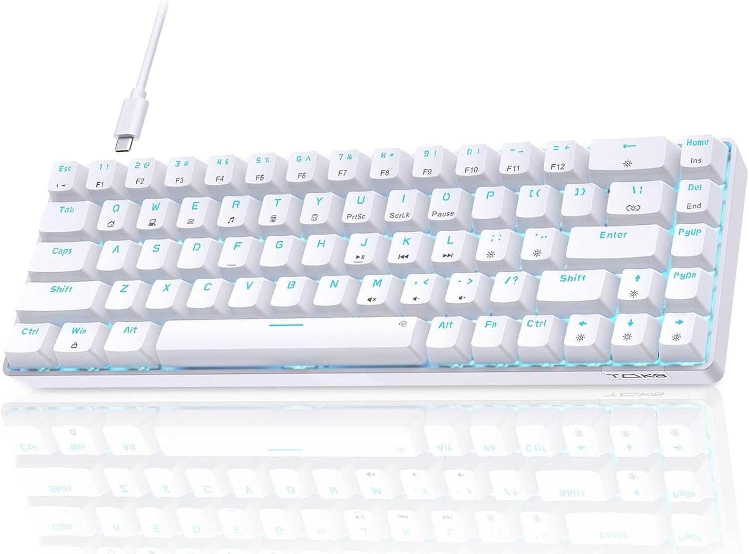 Геймърска клавиатура с LED подсветка и 68 клавиша TMKB60