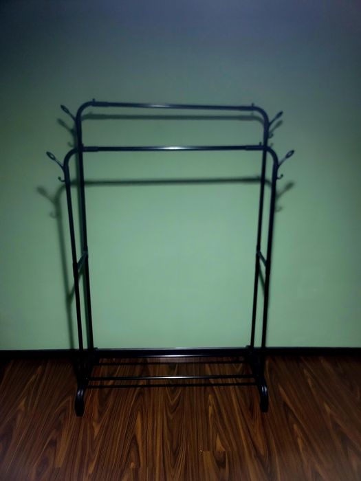 Новая гардеробная вешелка с полкой металическая