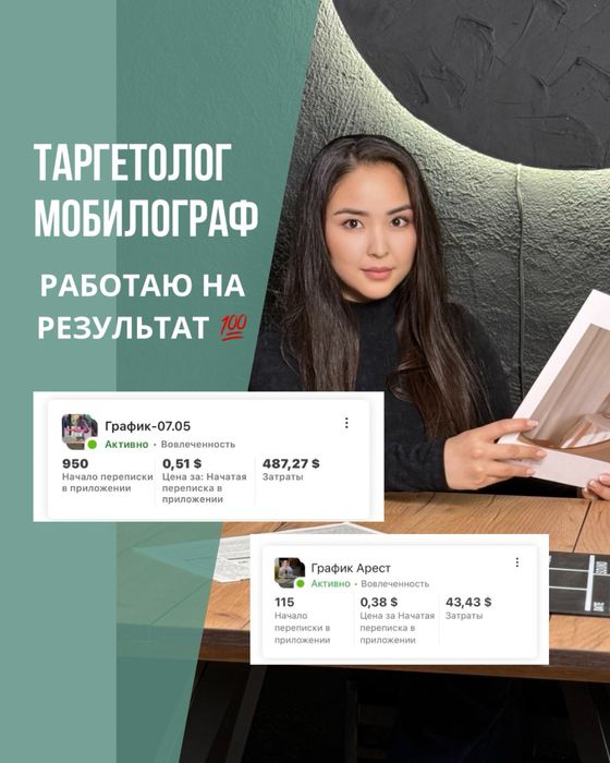 Таргетолог + мобилограф tik tok таргет