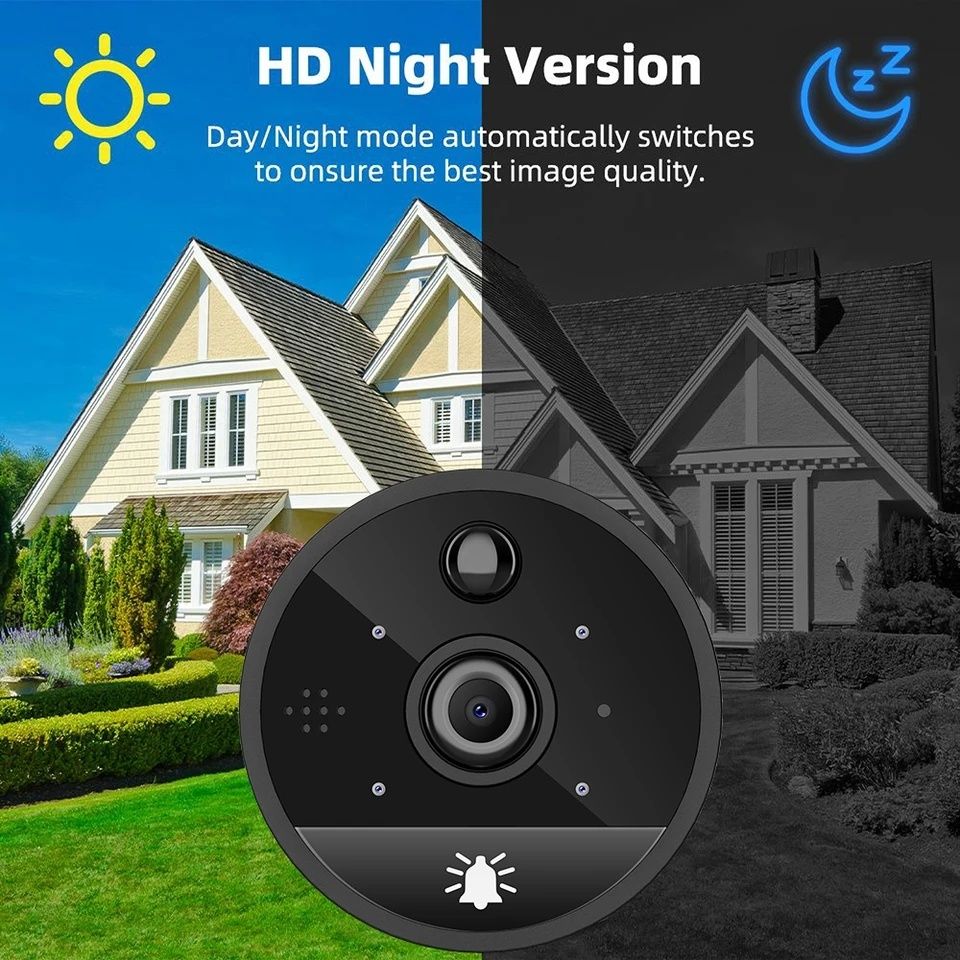 Глазок камера, видеоглаз с подключением к Интернету, doorbal peephole