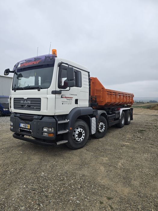 MAN TGA 35.440  8x4 Abrollkipper-silo Basculabil
