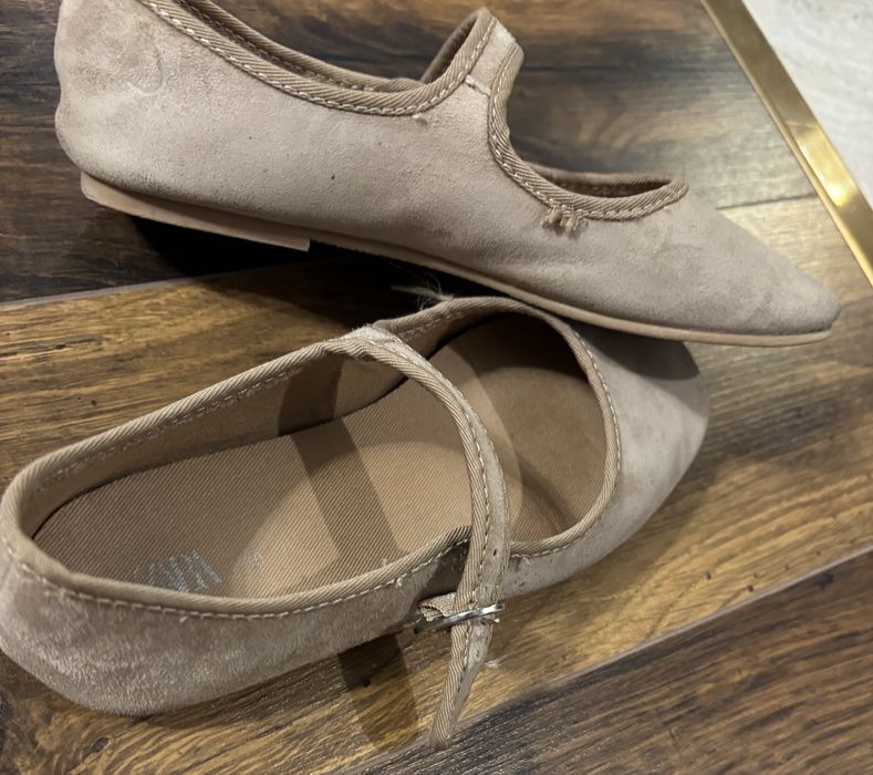Balerini piele intoarsa Zara marimea 30