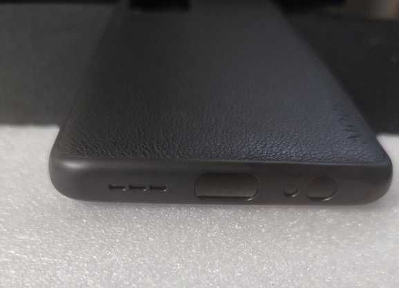 Гръб за Xiaomi Redmi Note 10S - black leather case