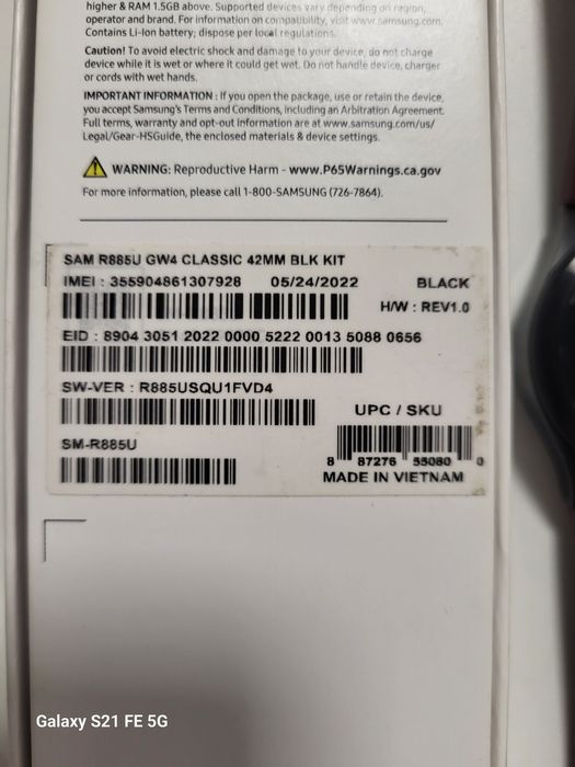 Vând Galaxy Watch4 Classic redus de la 250