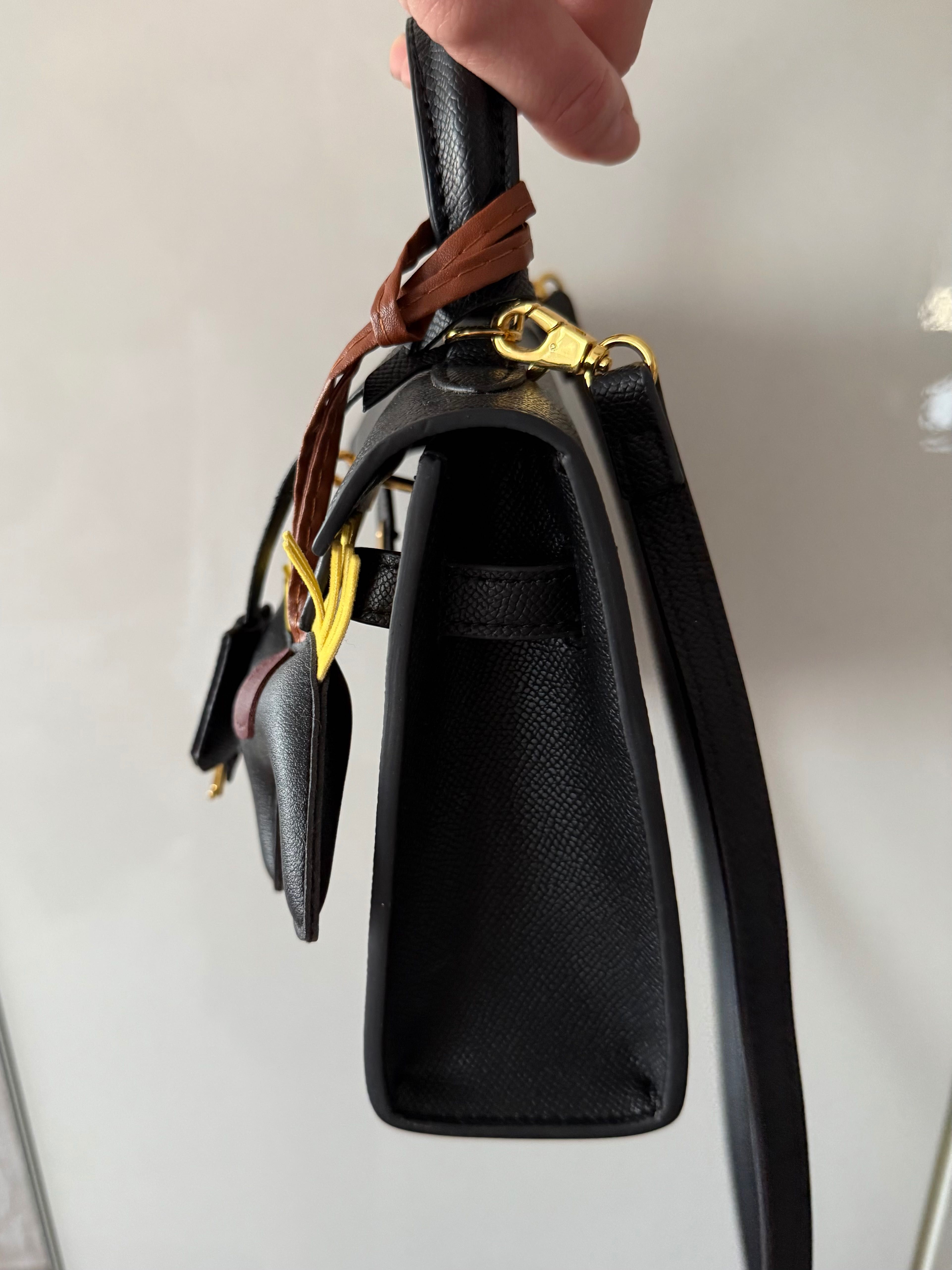 Hermes Kelly черна чанта
