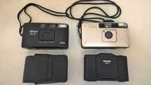 lot 3 aparate foto 35mm vintage colectie Minox 35 Konica Nikon AF 600