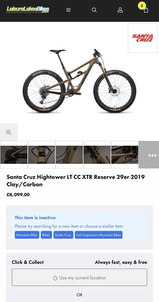 Bicicleta Santa Cruz Hightower LT CC XTR Reserve 29er 2019