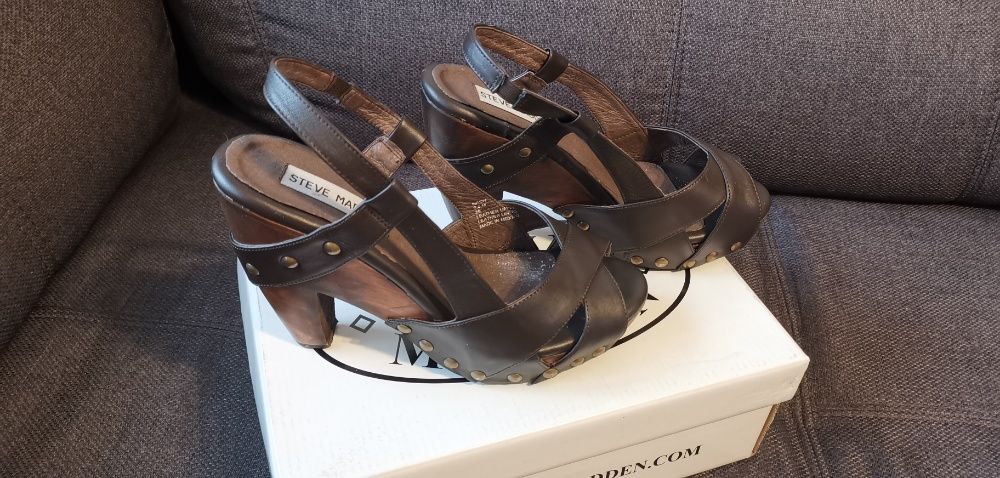 Sandale damă Steve Madden piele maro mărimea 38