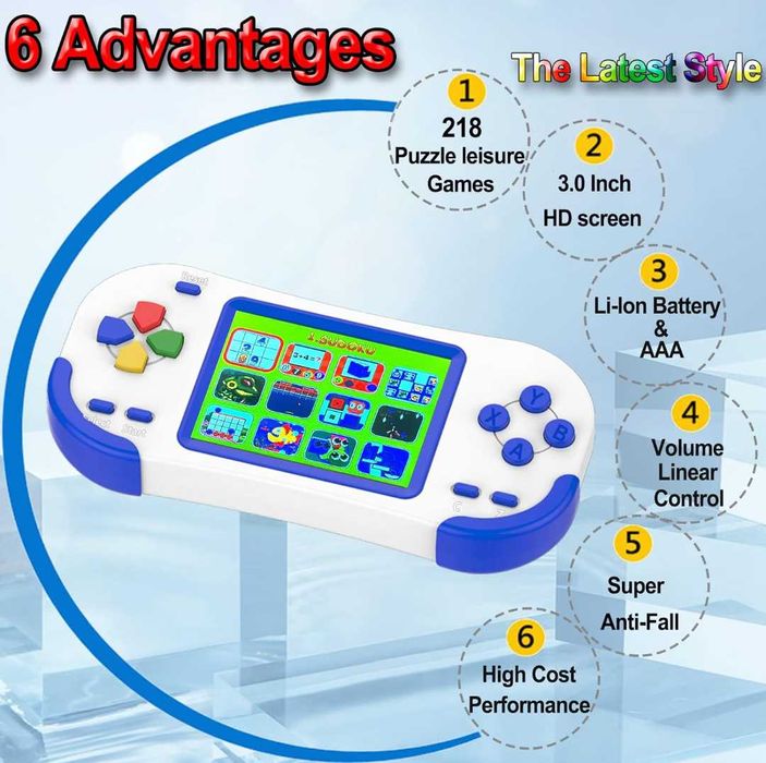 Ръчни игри за деца възрастни 3.0инчов голям екран 218 класически  игри