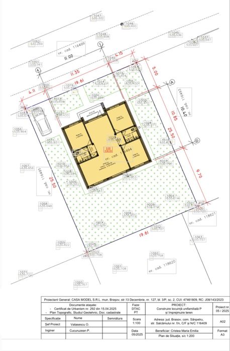 Casă individuala pe parter/Toate utilitatile
