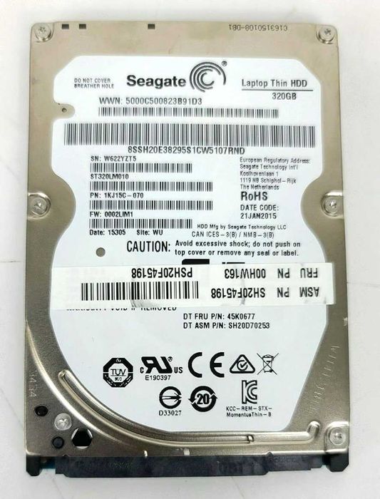 Твърд диск Seagate Laptop Thin 320GB SATA 2.5" HDD