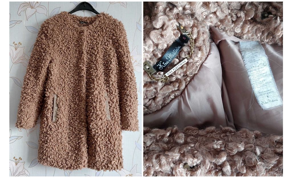 Шуба K.Plastinina S и Жакет 2сторонний 42-44р.