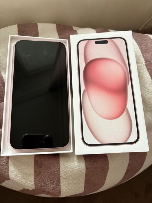 Продавам Розов Iphone 15 Plus 256 Gb Гаранция до 07/2026 Техномаркет