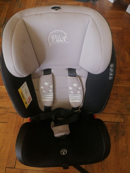 Столче за кола Cangaroo - Pilot, 0-36 kg, с IsoFix, сиво