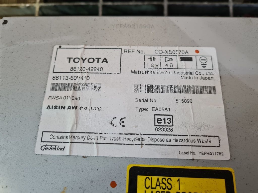 Navigatie Originala Toyota RAV 4 III 2005 - 2009 (471)