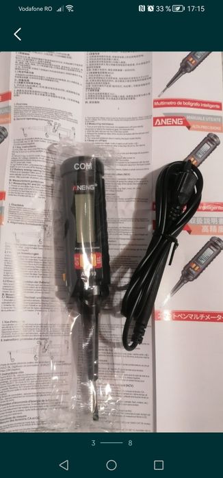 Multimetru tip stilou cu 4000 numere, True-RMS,  nou