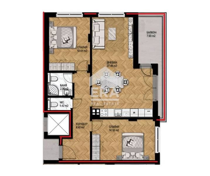 Продава се Тристаен апартамент в София, Кръстова вада - 107 кв.м за 3461 €/кв.м - Снимка #10