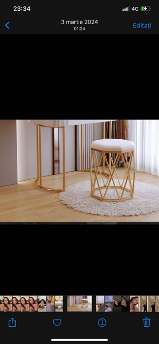 Masa de make up cu oglinda led