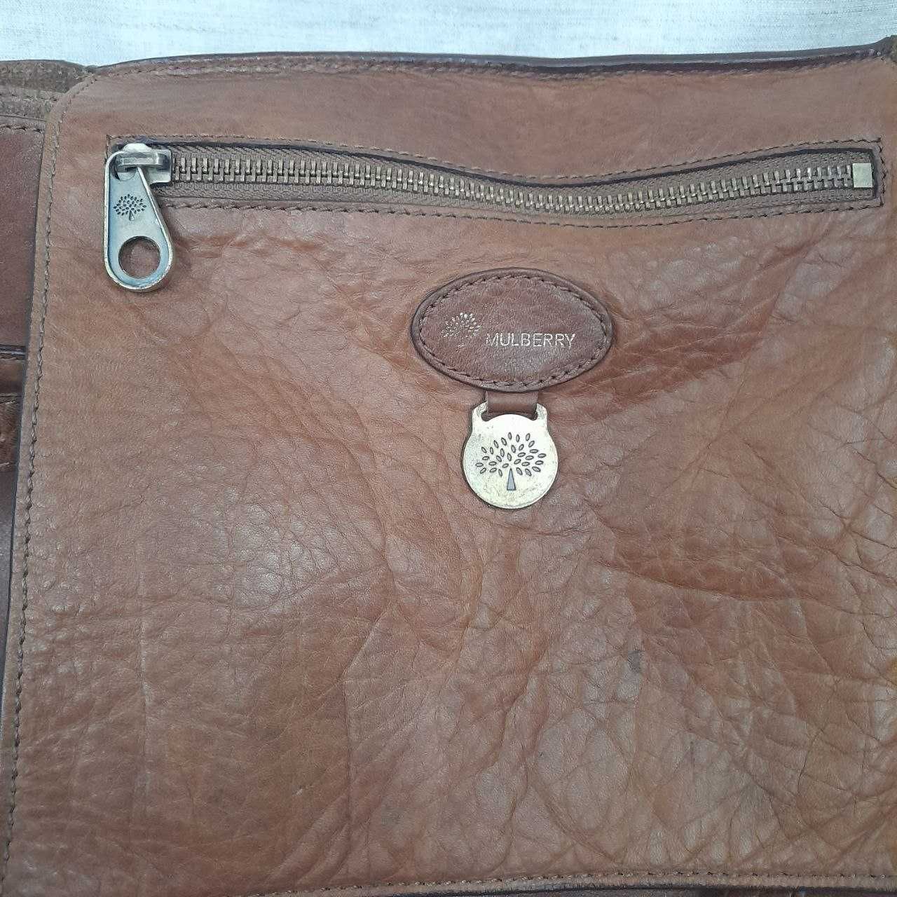 MULBERRY Elgin Brown сумка в стиле "Тихая Роскошь" / Made in England