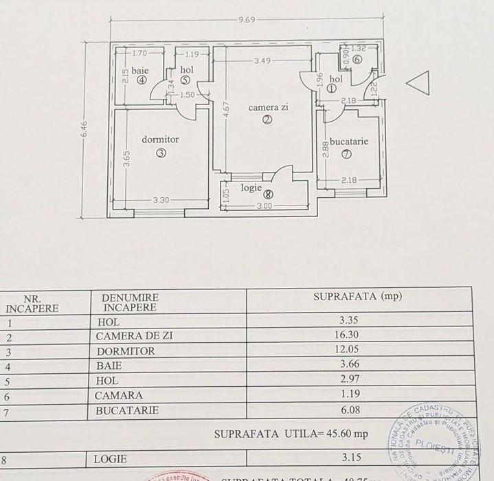 Apartament 2 camere zona Hale centrale