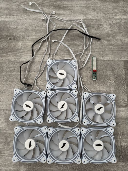 Set PC 7 ventilatoare ARGB First Player + controller 10 porturi