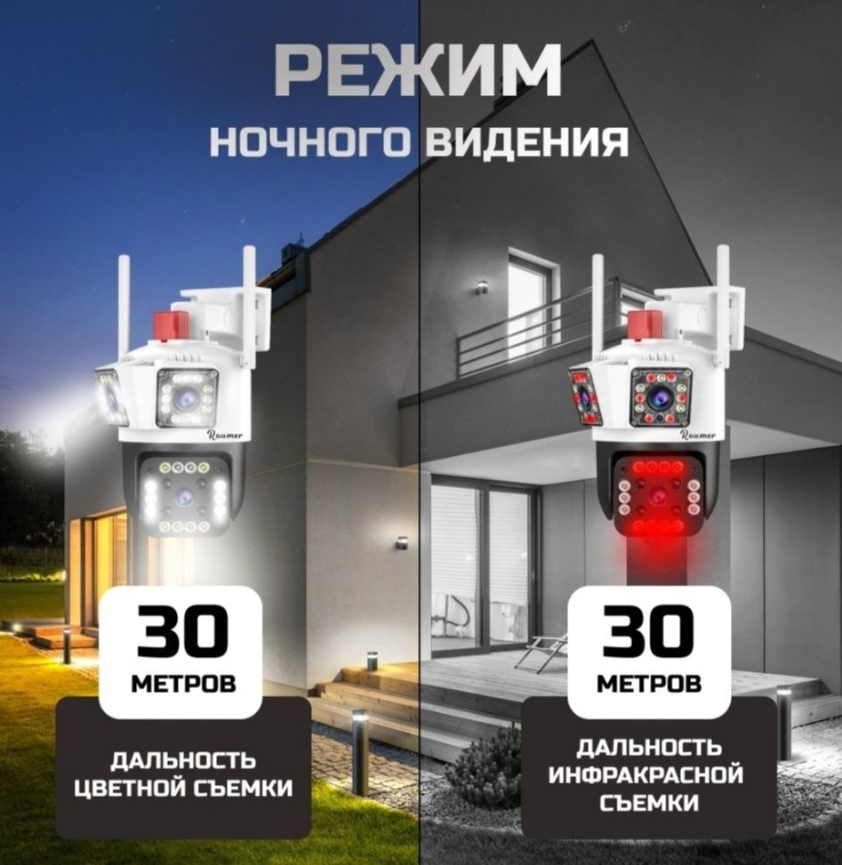Камера видеонаблюдения  уличнаяwifi поворотная 360